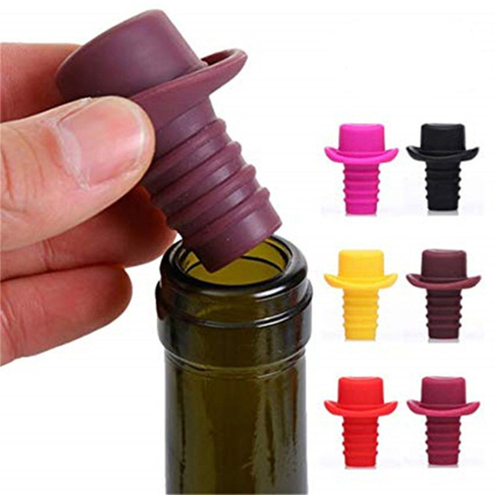 5Pcs Premium Silicone Bottle S - Wine Beer Hat recension och pris