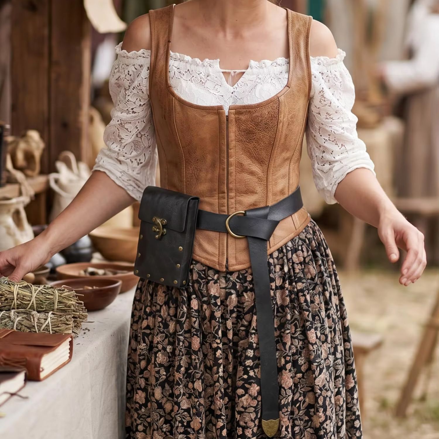 PU Leather Medieval Waist Belt - Cocktail Shaker Set recension och pris