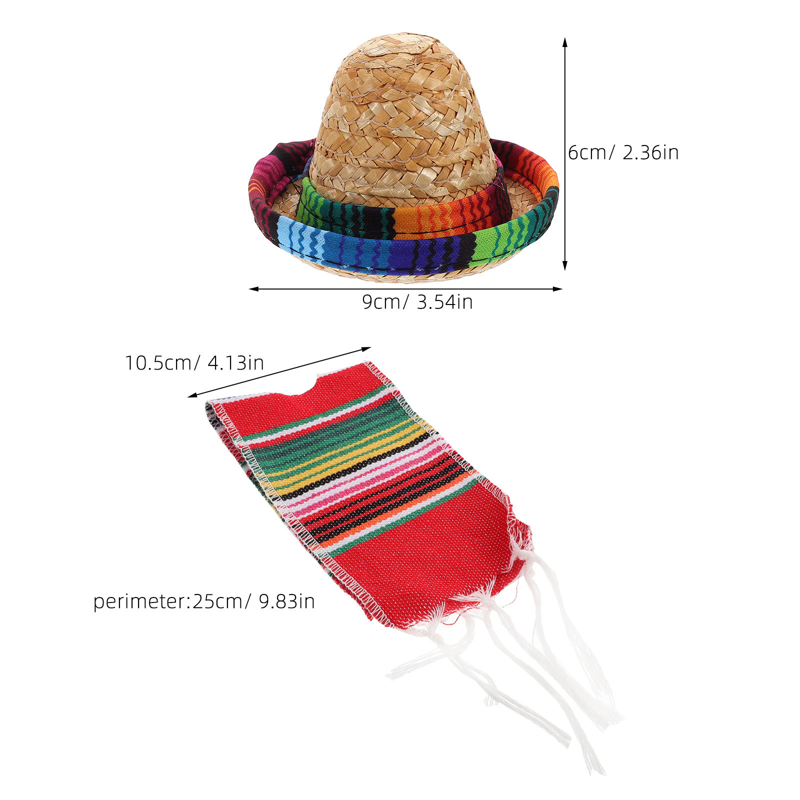 1Set Mexican Fiesta Bottles De - Wine Beer Hat recension och pris